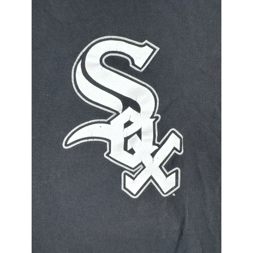 Vintage Chicago White Sox John Garland 20 Shirt MLB Majestic Black Tee Large